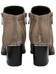 Lotus Light Natural Heeled Ankle Boots - Image 3 of 4