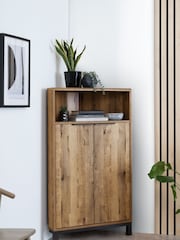 Dark Bronx Oak Effect Corner Cabinet - Image 1 of 10