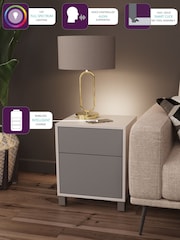 Frank Olsen Grey Smart LED Side Table - Image 1 of 6