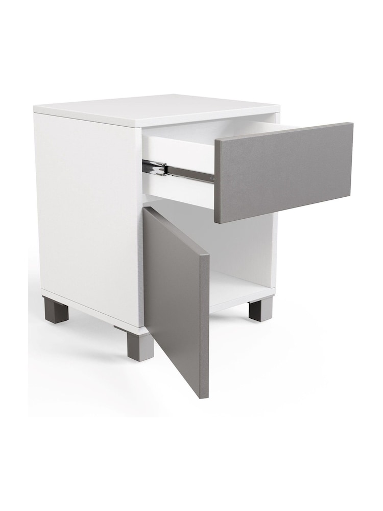 Frank Olsen Grey Smart LED Side Table - Image 2 of 6