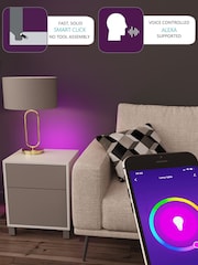 Frank Olsen Grey Smart LED Side Table - Image 5 of 6