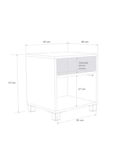 Frank Olsen Grey Smart LED Side Table - Image 6 of 6