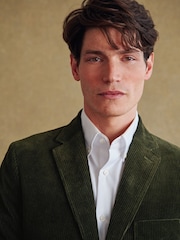 Barbour® Green Corduroy Slim Fit Suit Jacket - Image 1 of 19