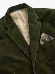 Barbour® Green Corduroy Slim Fit Suit Jacket - Image 10 of 19