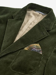 Barbour® Green Corduroy Slim Fit Suit Jacket - Image 11 of 19