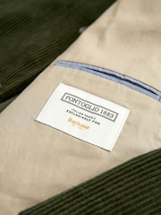 Barbour® Green Corduroy Slim Fit Suit Jacket - Image 14 of 19
