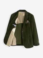 Barbour® Green Corduroy Slim Fit Suit Jacket - Image 9 of 19