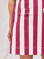 Ro&Zo Red Stripe Pocket Detail Mini Dress - Image 4 of 5