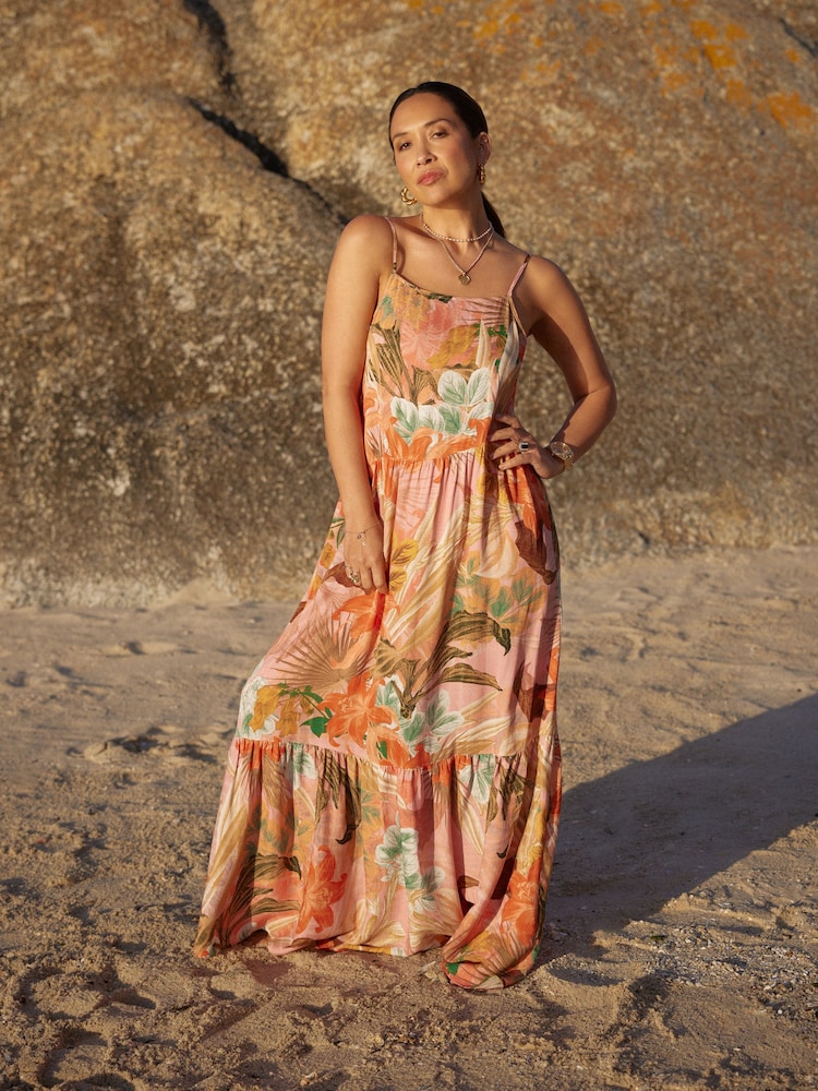 Multi Myleene Klass Printed Orange Sundress - Image 2 of 6