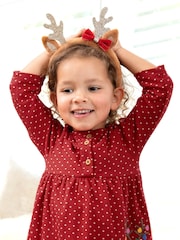 JoJo Maman Bébé Brown Reindeer Headband - Image 3 of 5