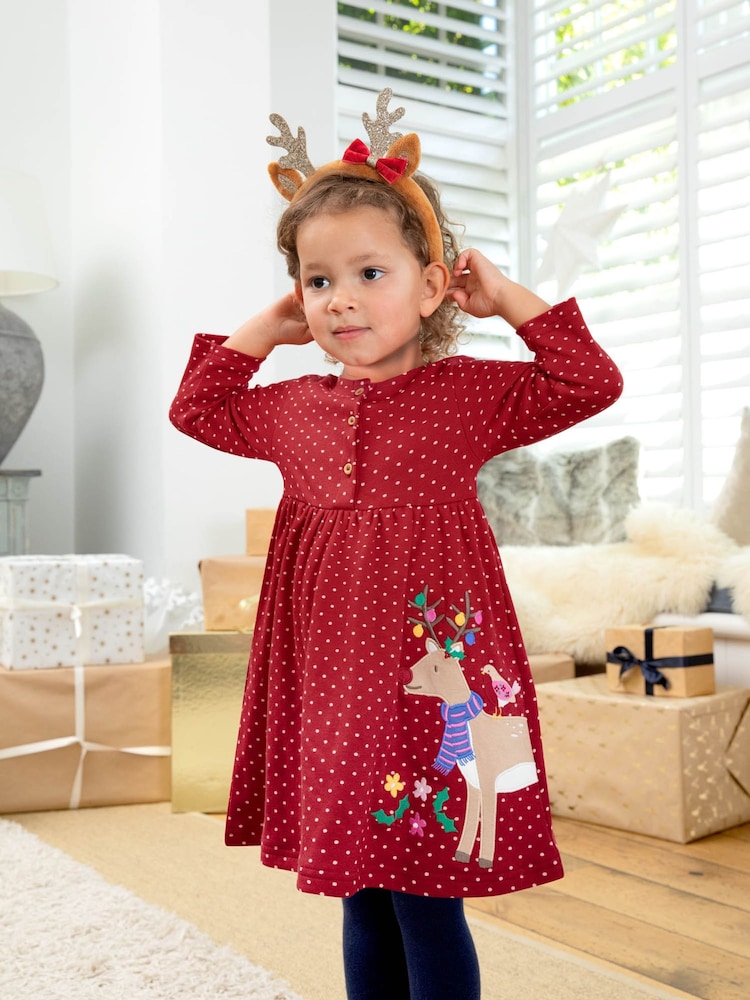 JoJo Maman Bébé Brown Reindeer Headband - Image 5 of 5