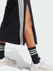 adidas Black Essentials 3-Stripes Long Racerback Dress - Image 2 of 5