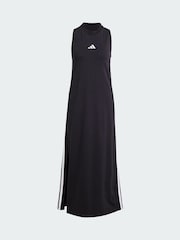 adidas Black Essentials 3-Stripes Long Racerback Dress - Image 5 of 5