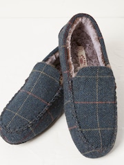 FatFace Blue Noah Check Moccasins - Image 2 of 4