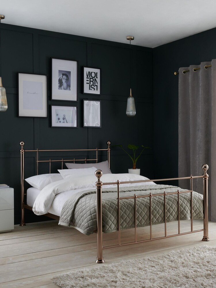 Rose Gold Leamington Metal Bed Frame - Image 1 of 5
