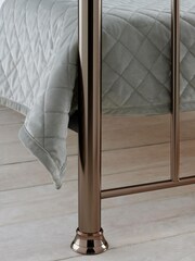Rose Gold Leamington Metal Bed Frame - Image 3 of 5