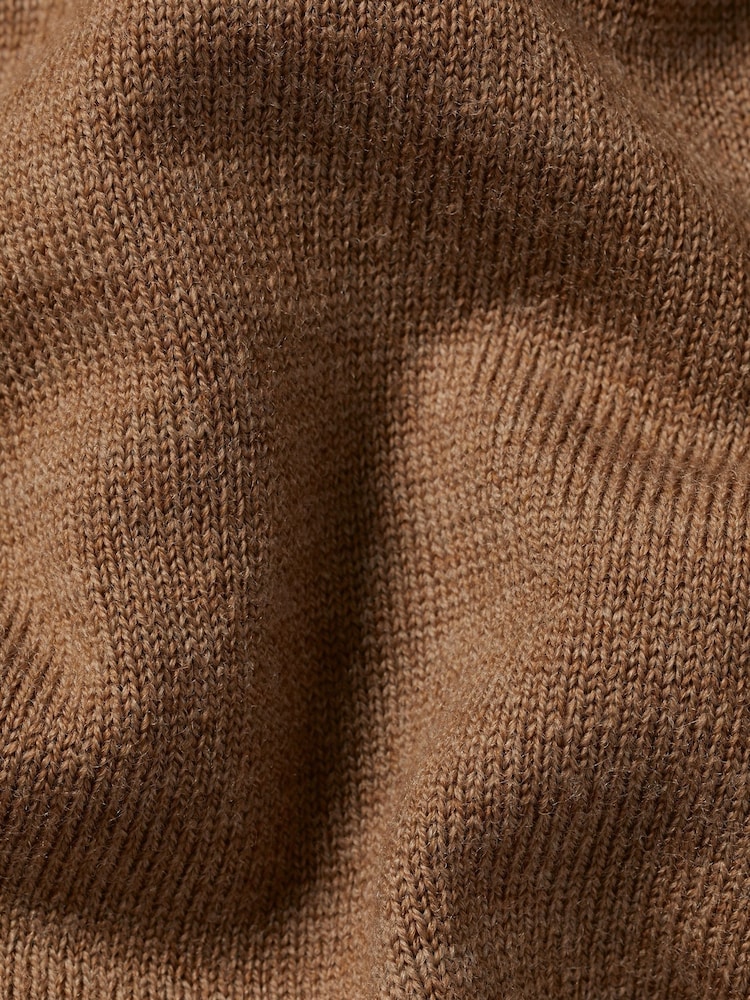 Charles Tyrwhitt Natural Merino Quarter Zip Jumper - Image 4 of 4