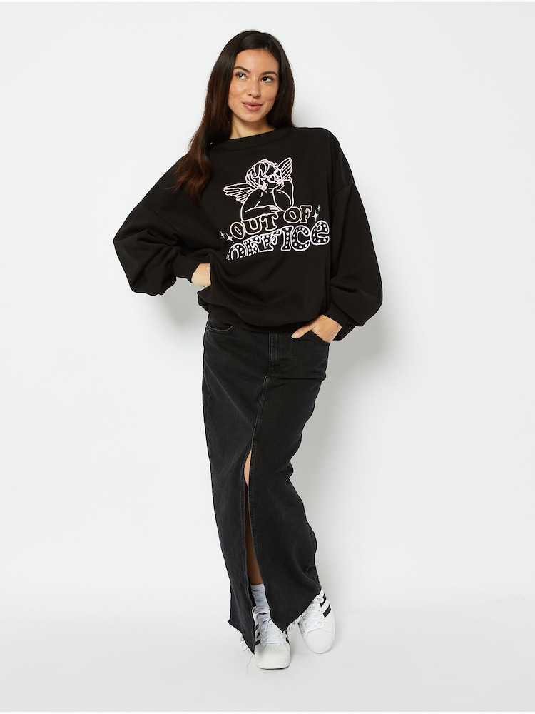 Skinnydip Disney Cinderella Dance Til Midnight Sweatshirt - Image 2 of 3 Skinnydip Disney Cinderella Dance Til Midnight Sweatshirt - Image 2 of 3