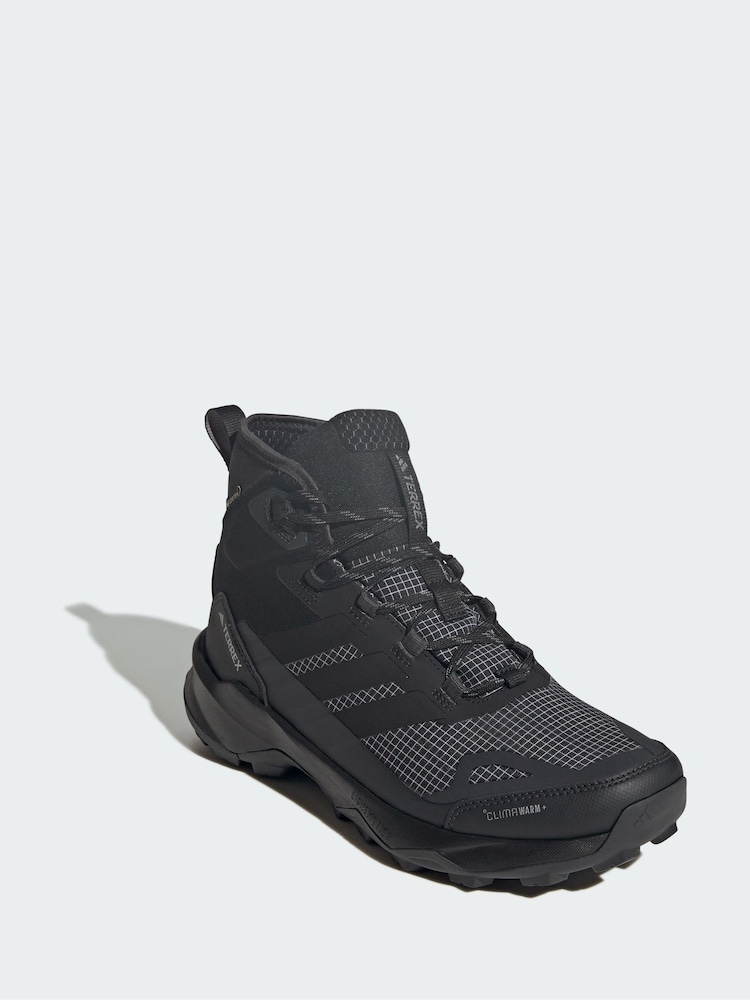 adidas Terrex Black Skychaser Ax5 Mid Gore-Tex Climawarm+ Hiking Shoes - Image 1 of 5 adidas Terrex Black Skychaser Ax5 Mid Gore-Tex Climawarm+ Hiking Shoes - Image 1 of 5