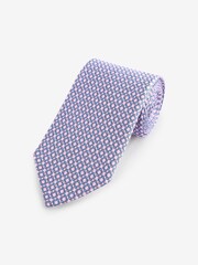 Pink/Light Blue Link Signature Made In Italy Design Tie - Image 1 of 3