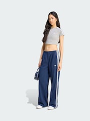 adidas originals Blue Pinstripe Firebird Loose Trackpant - Image 1 of 5