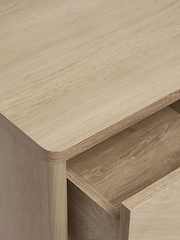 Natural Anderson Oak Effect 2 Drawer Bedside Table - Image 11 of 11