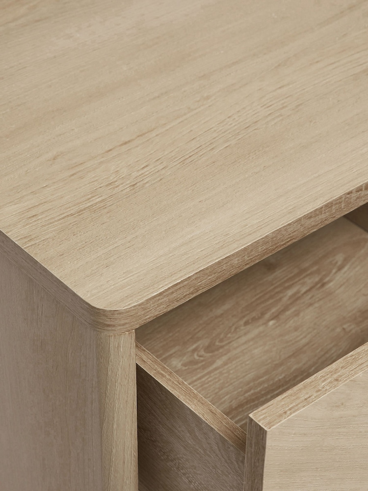 Natural Anderson Oak Effect 2 Drawer Bedside Table - Image 11 of 11