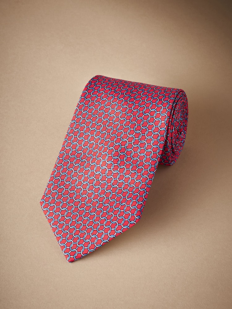 Orange Link Signature Made In Italy Design Tie - Image 1 of 3