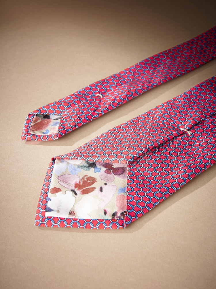 Orange Link Signature Made In Italy Design Tie - Image 3 of 3