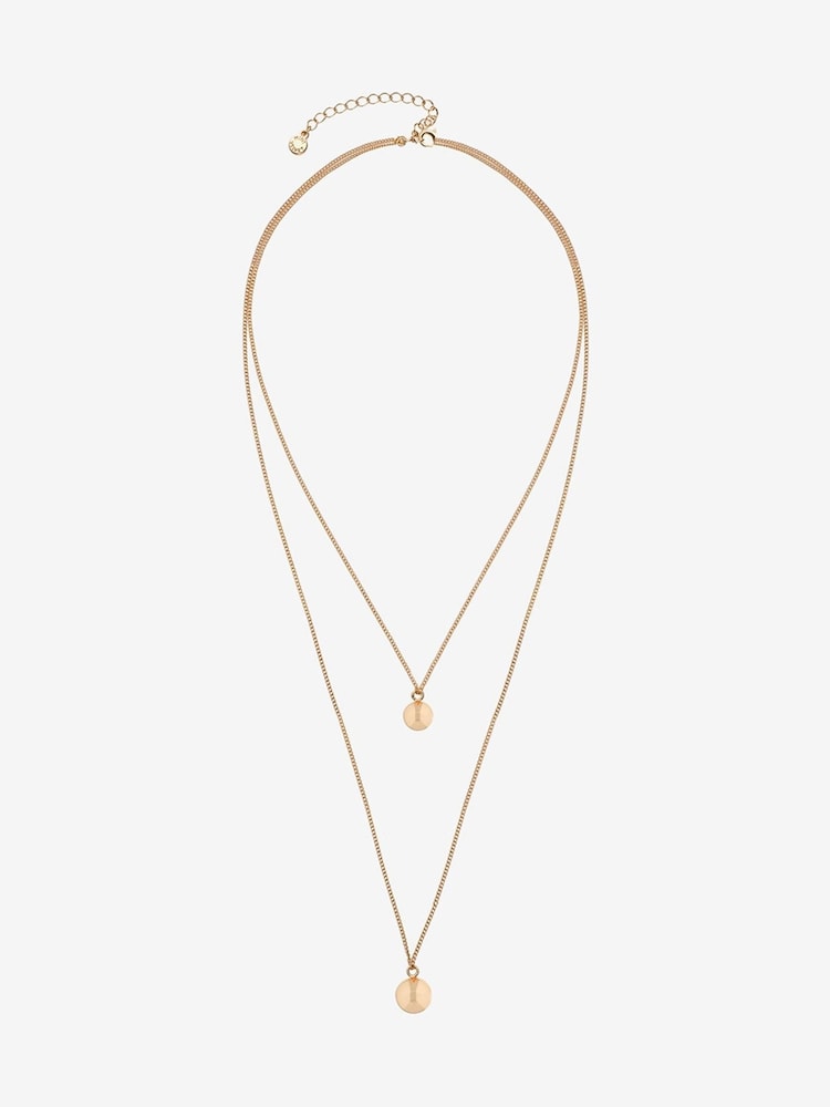Mint Velvet Gold Tone Double Necklace - Image 3 of 3 Mint Velvet Gold Tone Double Necklace - Image 3 of 3
