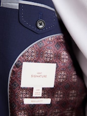 Leuchtend Blau - Signature Anzugjacke in Slim Fit aus italienischem Stoff - Bild 5 von 10