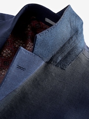 Leuchtend Blau - Signature Anzugjacke in Slim Fit aus italienischem Stoff - Bild 9 von 10