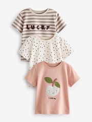 Neutrale Farbe - Kurzärmelige T-Shirts, 3er-Pack (3 Monate–7 Jahre) - Bild 1 von 7