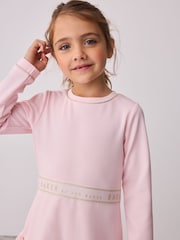 Baker by Ted Baker Pink Peplum Hem Ponte Dress - Image 3 of 6