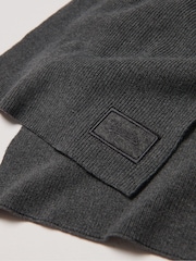 Gris - Bufanda de punto con logotipo de Superdry - Imagen 2 de 3