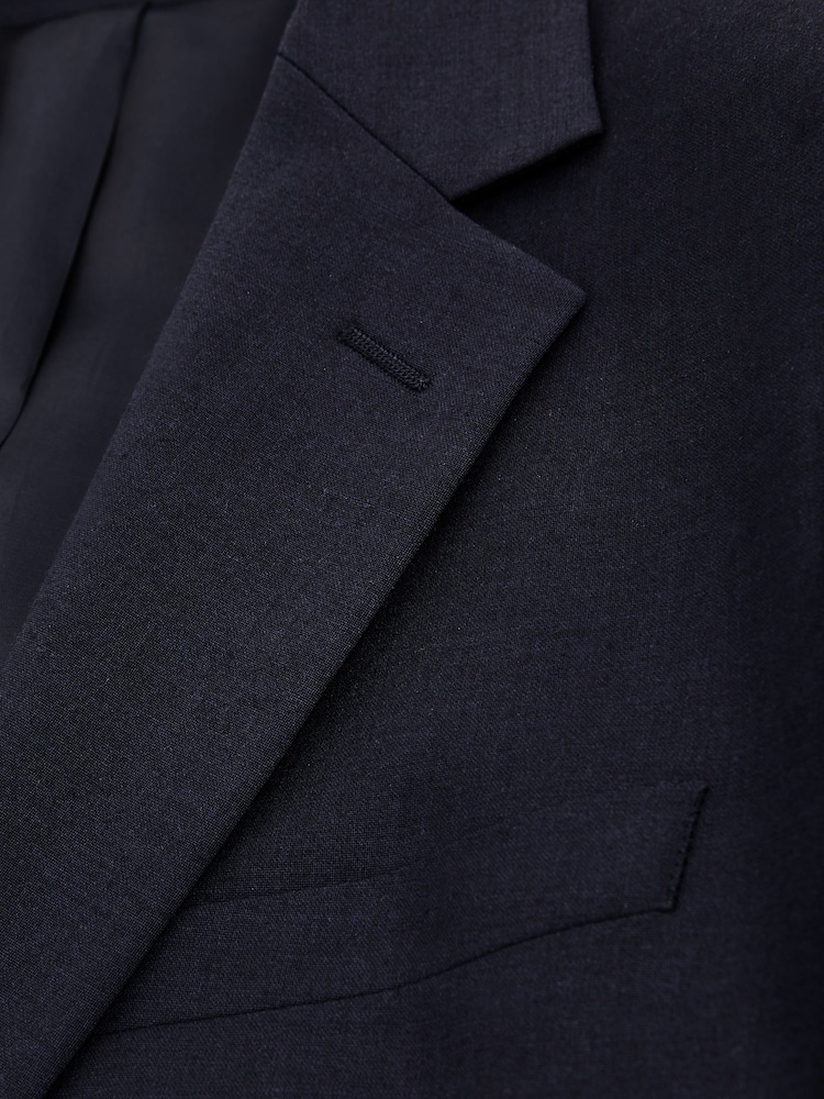 Marineblau - Reiss Hope Slim-Fit Wool-Blend Single-Breasted Suit Blazer - Bild 8 von 8 Marineblau - Reiss Hope Slim-Fit Wool-Blend Single-Breasted Suit Blazer - Bild 8 von 8