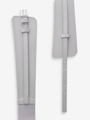 Grey Leather Wide Corset Belt - Image 3 of 3