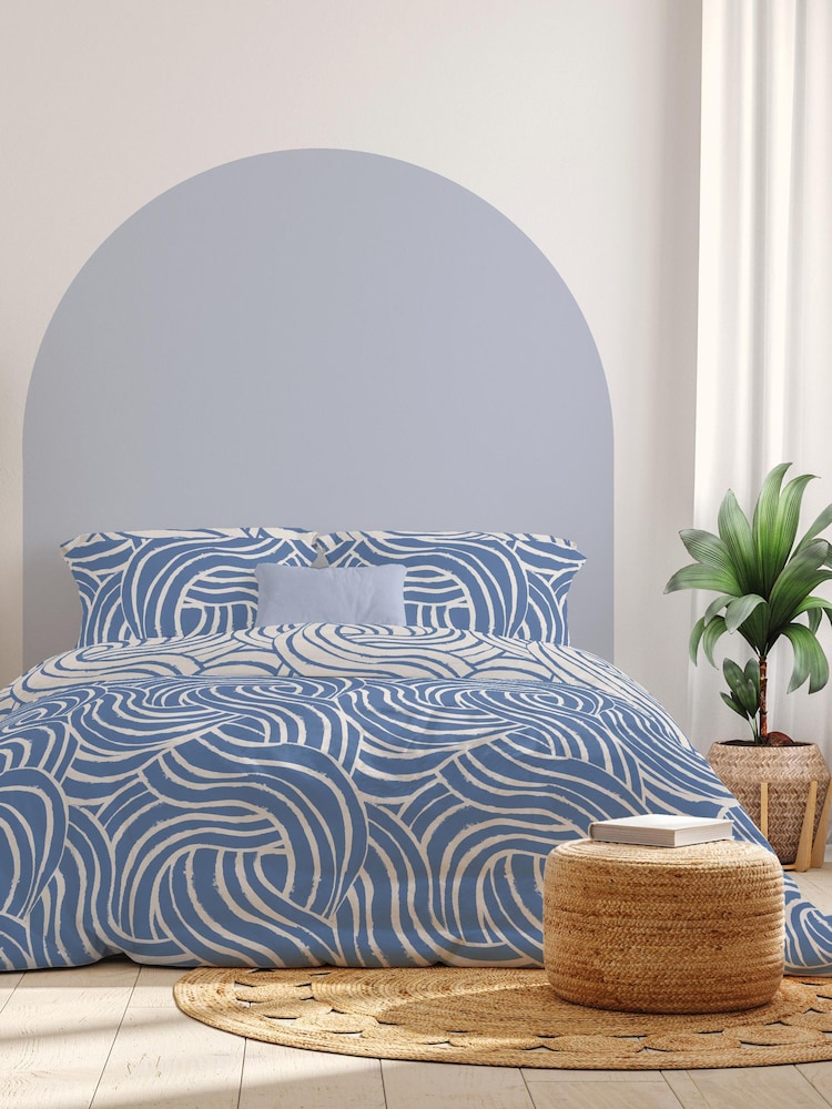 Copenhagen Home Blue Sofia Duvet Cover Set - Image 1 of 5