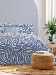 Copenhagen Home Blue Sofia Duvet Cover Set - Image 2 of 5
