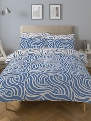 Copenhagen Home Blue Sofia Duvet Cover Set - Image 3 of 5