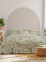 Copenhagen Home Green Noa Duvet Cover Set - Image 1 of 4