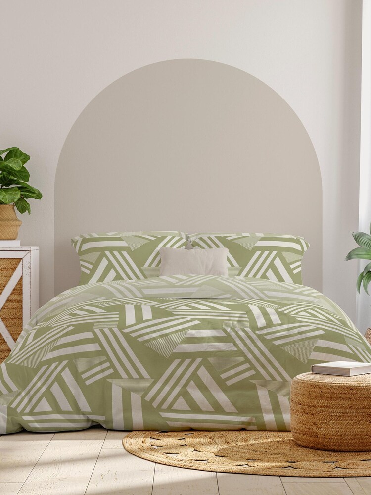 Copenhagen Home Green Noa Duvet Cover Set - Image 1 of 4