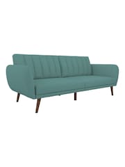 Novogratz Blue Brittany Linen Sofa Bed - Image 3 of 4