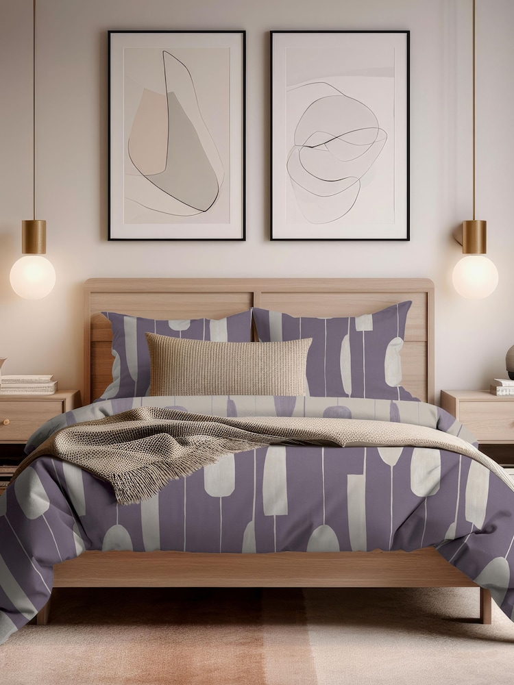 Copenhagen Home Damson Luka Duvet Cover Set - Image 1 of 2