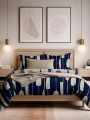 Copenhagen Home Navy Luka Duvet Cover Set - Image 1 of 4