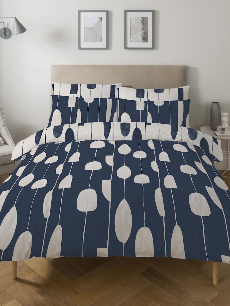 Copenhagen Home Navy Luka Duvet Cover Set - Image 2 of 4