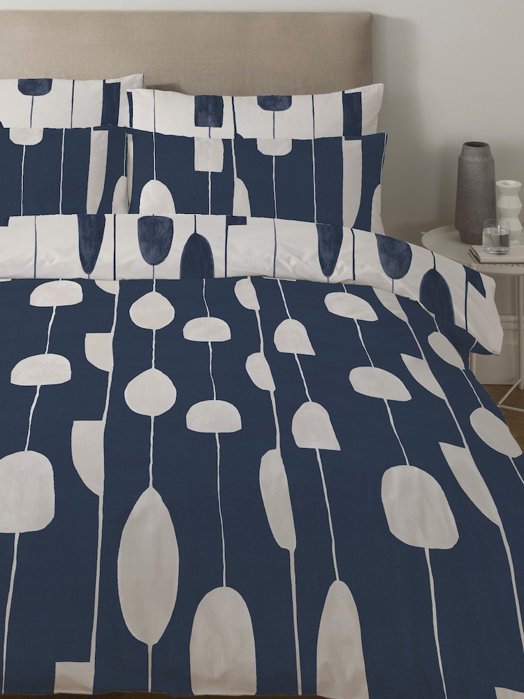 Copenhagen Home Navy Luka Duvet Cover Set - Image 4 of 4