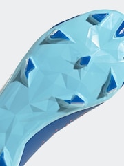 adidas Blue/White Sport Performance Adult Predator Accuracy.3 Firm Ground Boots - Image 11 of 11
