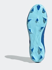 adidas Blue/White Sport Performance Adult Predator Accuracy.3 Firm Ground Boots - Image 9 of 11