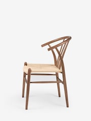 Jasper Conran London Set of 2 Walnut Bray Dining Chairs - Image 3 of 6